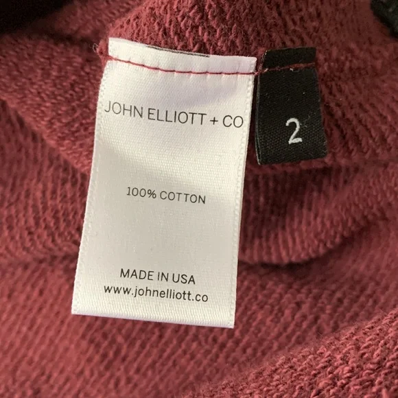 John Elliot Villain Crew Neck Sweatshirt with side zippers - Picture 6 of 10
